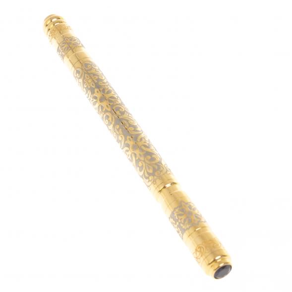 Подарочная ручка с синим фианитом Златоуст 126876