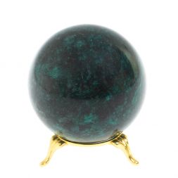 Шар диаметром 7 см из шабровского змеевика