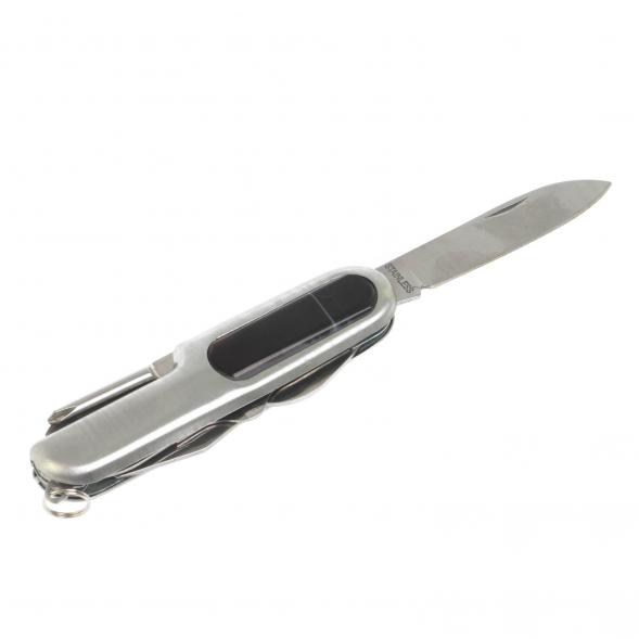 Нож мультитул складной 7 в 1 с камнем агат 128053