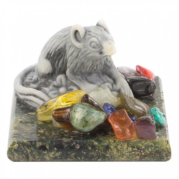 Сувенир из мрамолита &amp;quot;Крыса&amp;quot; 120262