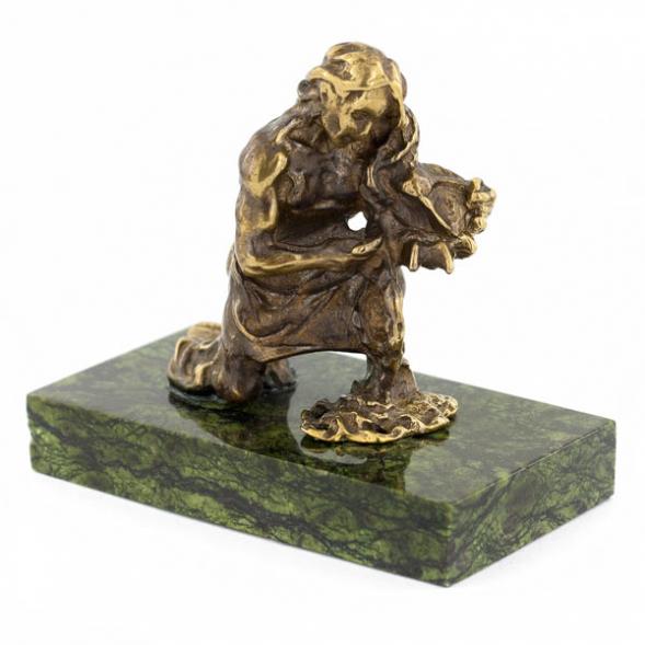 Сувенир статуэтка знак зодиака &amp;quot;Водолей&amp;quot; бронза камень 116096