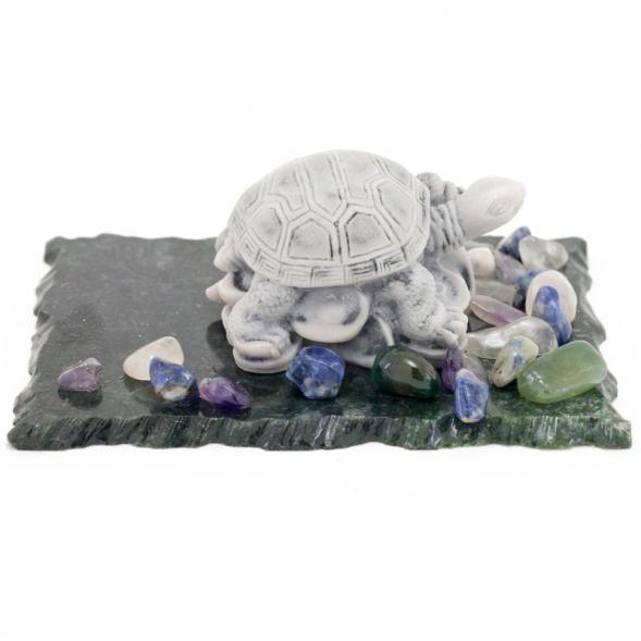 Сувенир из мрамолита &amp;quot;Черепаха на монетах&amp;quot; 116306