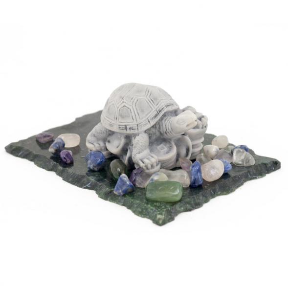 Сувенир из мрамолита &amp;quot;Черепаха на монетах&amp;quot; 116306