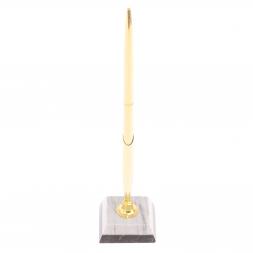 Подставка под ручку из серого мрамора 5х5х22 см