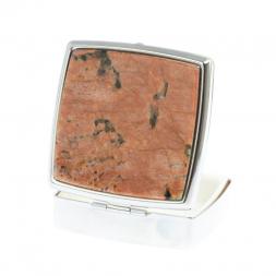 Таблетница на 2 отсека камень пегматит цвет серебро