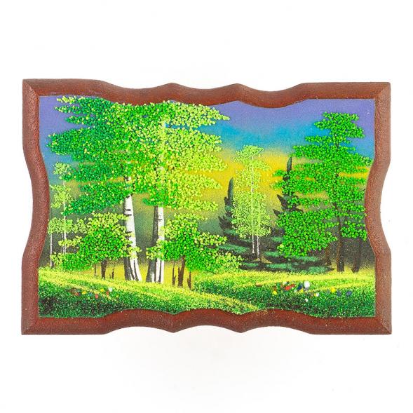 Панно прямоугольное &amp;quot;Летний пейзаж&amp;quot; 22х15 см каменная крошка 119522