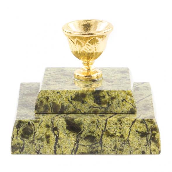 Подсвечник церковный из змеевика 120017