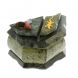 Шкатулка из змеевика с ящерицей 14х9х7,5 см 129119