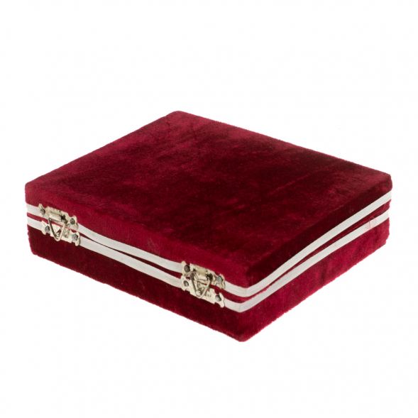 Набор рюмок из белого оникса 4х5 см 6 шт в футляре (1,5х2) 129199