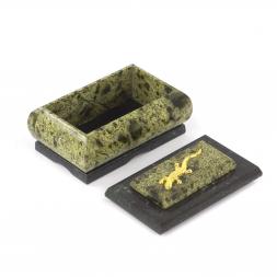 Шкатулка для украшений змеевик 10х7х5,5 см