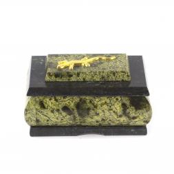 Шкатулка для украшений змеевик 10х7х5,5 см