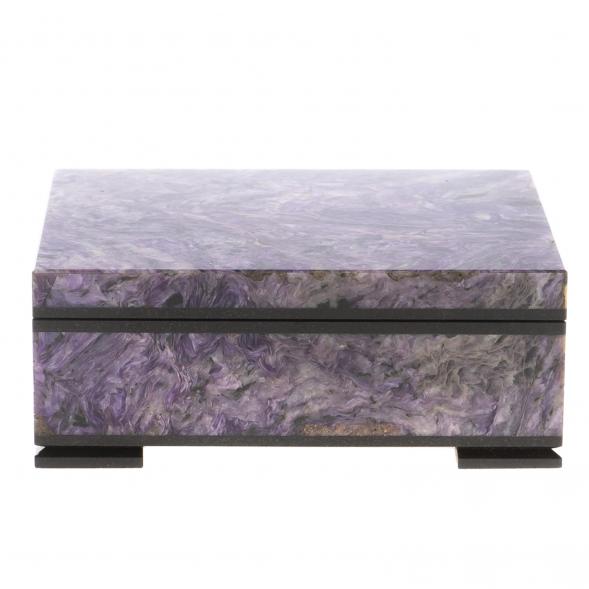 Шкатулка из чароита &amp;quot;Секрет&amp;quot; 10х7,5х4 см 124683