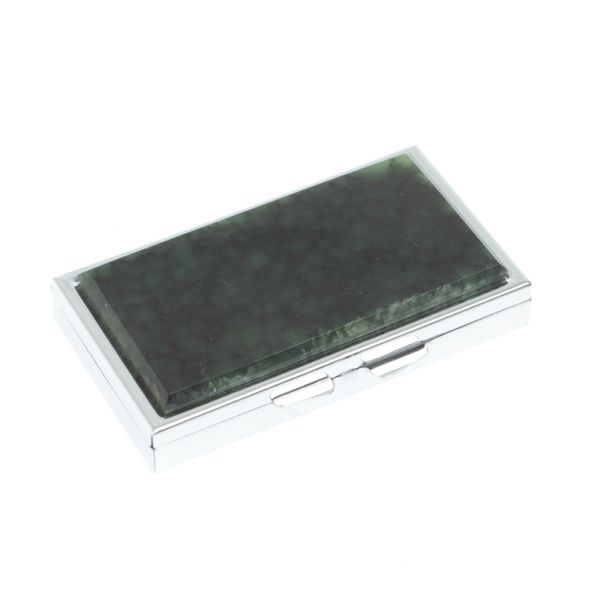 Таблетница на 7 отделений камень нефрит цвет серебро 127979