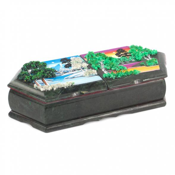 Шкатулка &amp;quot;Зимний и летний пейзажи&amp;quot; 29,5х12х8 см 119720