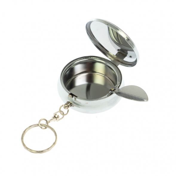 Пепельница карманная камень родонит 5х5,5х2 см 129045