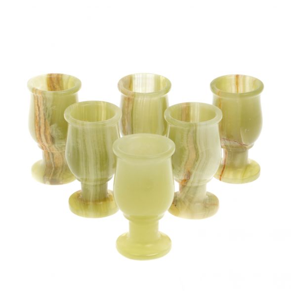 Набор рюмок из оникса 6 шт в футляре 4х6,5 см 20 мл (1,5х3) 6 шт 129200