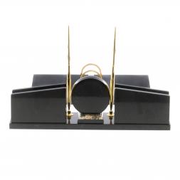 Письменный прибор "Фаворит" с календарницей офиокальцит