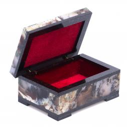 Шкатулка из агата 10х6х4,3 см