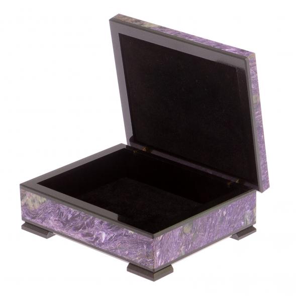 Шкатулка из чароита 13,5х9х4,5 см 125132