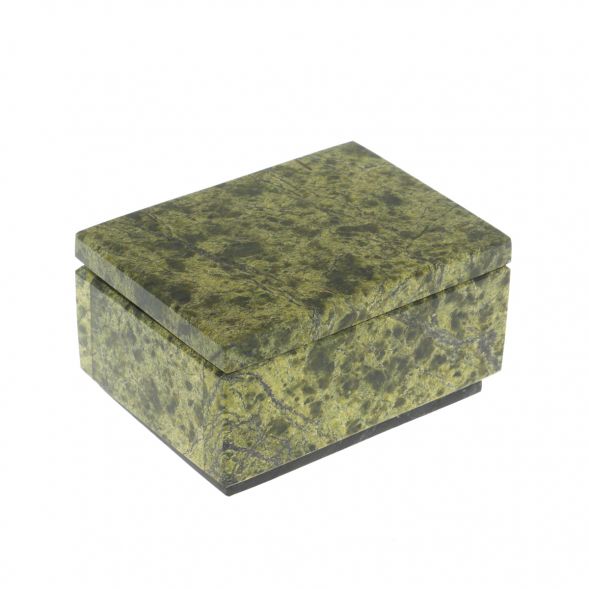 Шкатулка малая из змеевика 9,5х7х5 см 129121