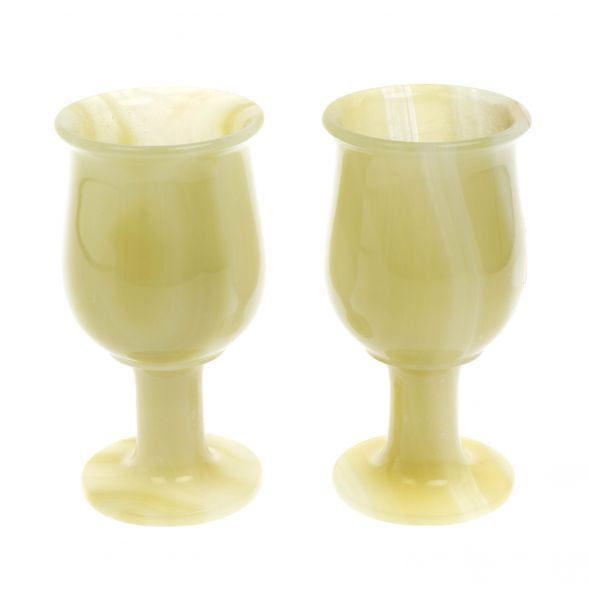 Набор фужеров 2 шт из оникса в футляре 7,5х14,5 см 220 мл (3х8) 129201