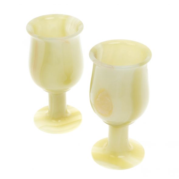 Набор фужеров 2 шт из оникса в футляре 7,5х14,5 см 220 мл (3х8) 129201